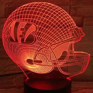 NFL Cincinnati Bengals  Football Helmet 3D Light